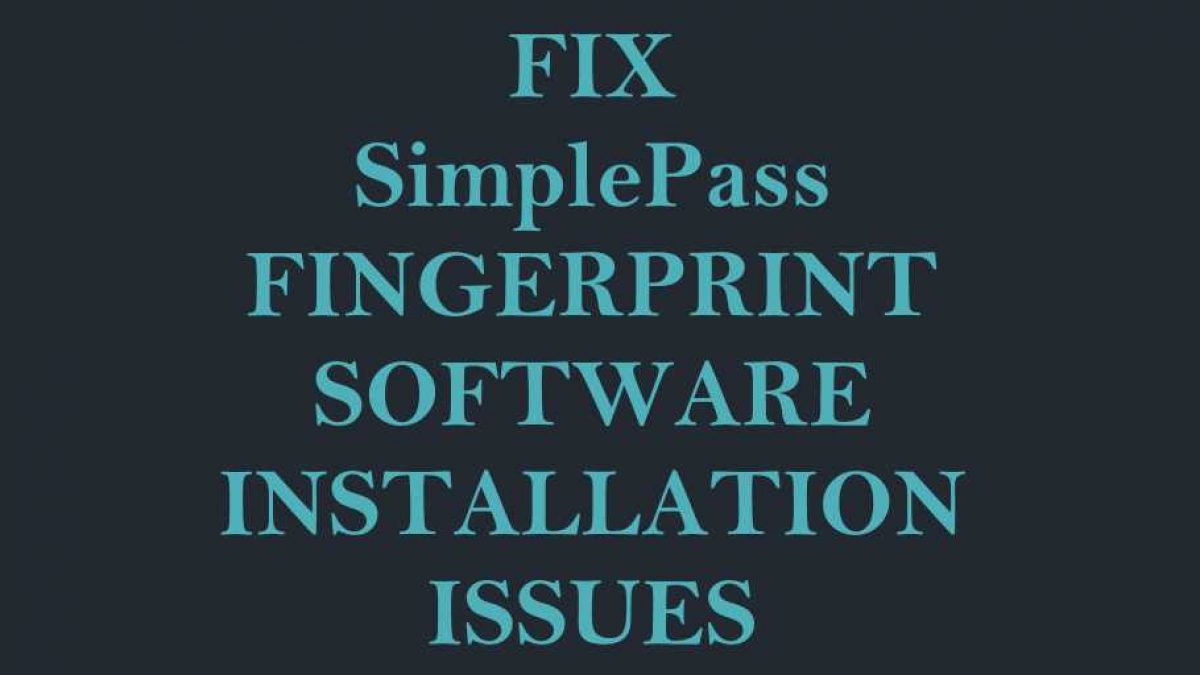 simplepass fingerprint reader software