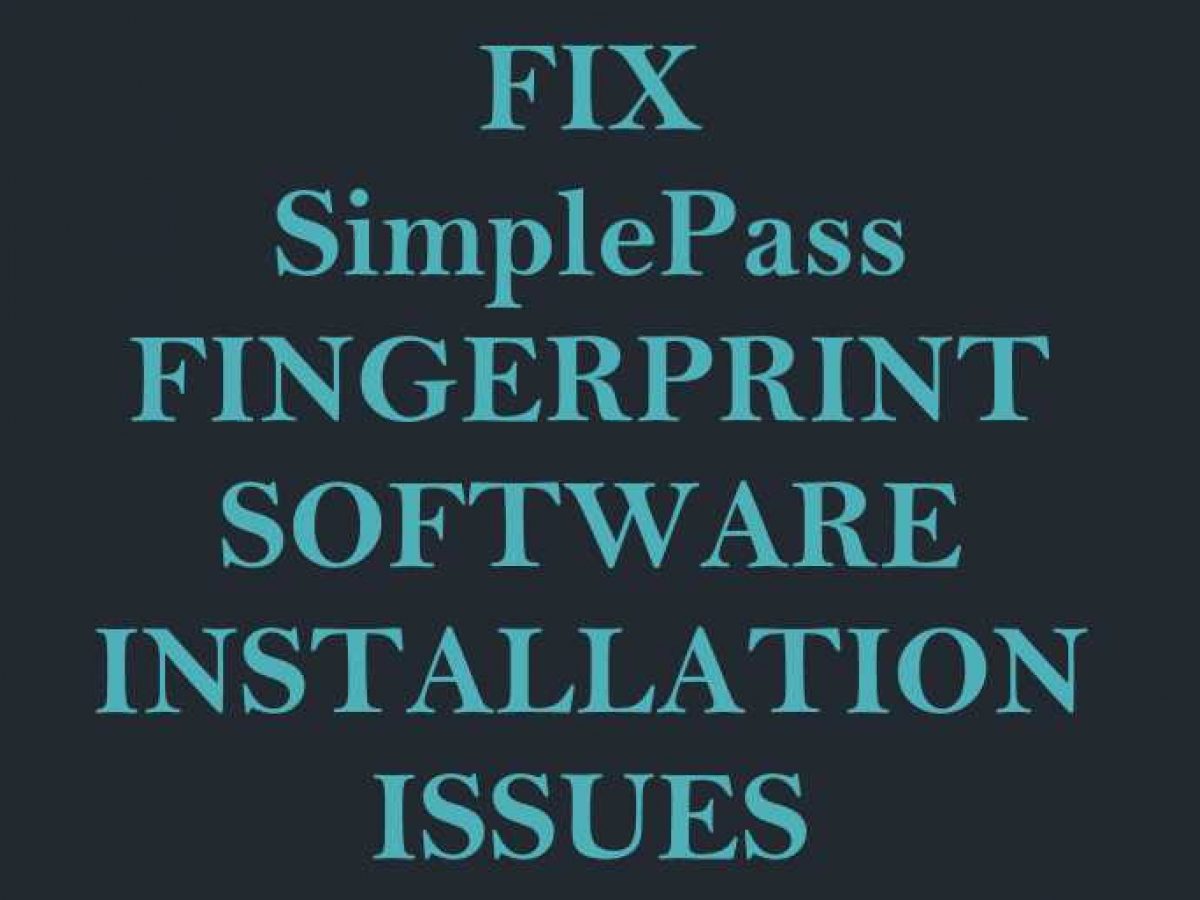 fingerprint reader software free download for hp